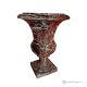 Medici VASE in red Levanto marble, quality natural stone, handmade, elegant design.