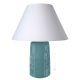 GEOMETRICO Table lamp abat-jour bedside lamp lampshade artistic ceramic handmade authentic Made in Italy blue