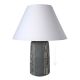 GEOMETRICO Table lamp abat-jour bedside lamp lampshade artistic ceramic handmade authentic Made in Italy grey