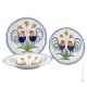 PIATTI GALLETTI Collection set dishes plates service tableware dinnerware Castelli ceramic handcraft  handpainted Made in Italy 