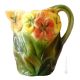BROCCA PRIMULA Pitcher carafe jug decanter original creations in artistic ceramic Made in Italy