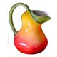 BROCCA PERA Pitcher carafe jug decanter original creations in artistic ceramic Made in Italy
