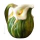 BROCCA CALLA Pitcher carafe jug decanter original creations in artistic ceramic Made in Italy