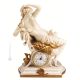 BATHING LADY Table clock Capodimonte porcelain handcraft made in Italy