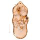 PICTURE Wall decorative object to hang Baroque style artistic ceramic with 24k gold color Swarovski crystals