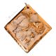 PICTURE Wall decorative object to hang Baroque style artistic ceramic with 24k gold color Swarovski crystals