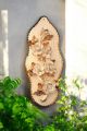 PICTURE Wall decorative object to hang Baroque style artistic ceramic with 24k gold details Made in Italy