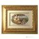 AUTUMN picture bas-relief porcelain Capodimonte handmade Made in Italy exclusive