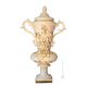 VASE Baroque style artistic ceramic with 24k gold details Made in Italy