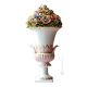 VASE Baroque style artistic ceramic with 24k gold details Made in Italy