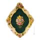 PICTURE Wall decorative object to hang Baroque style artistic ceramic with 24k gold details Made in Italy