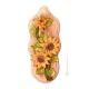PICTURE Wall decorative object to hang Baroque style artistic ceramic with 24k gold details Made in Italy