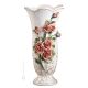 Vase ceramic artwork - Office décor - Golden roses colors storm