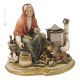 CHESTNUT ROASTER Statuette statue figure porcelain Capodimonte handmade Made in Italy exclusive