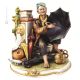 UMBRELLA RESTORER Statuette statue figure porcelain Capodimonte handmade Made in Italy exclusive