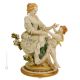 MOTHER WITH BABY Statuette statue figure porcelain Capodimonte handmade Made in Italy exclusive