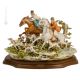 THE CHASE Statuette statue figure porcelain Capodimonte handmade Made in Italy exclusive