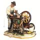 KNIFEGRINDER Statuette statue figure porcelain Capodimonte handmade Made in Italy exclusive