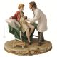 GYNAECOLOGIST Statuette statue figure porcelain Capodimonte handmade Made in Italy exclusive