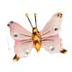 BUTTERFLY Wall decorative object to hang Baroque style artistic ceramic with 24k gold color Swarovski crystals