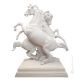 HORSES Statuette statue figure Capodimonte porcelain handcraft made in Italy