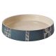VASSOIO Centerpiece tray authentic artistic ceramic made and decorated by hand Made in Italy grey