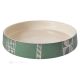 VASSOIO Centerpiece tray authentic artistic ceramic made and decorated by hand Made in Italy green
