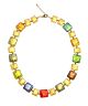 LONDRA Jewellery Fashion Necklaces Authentic Murano Glass Venice Gold Leaf 24kt Platinum-Multi-colored 