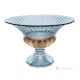 ADA Hand Painted Centerpiece Authentic Modern Decorative Glass Premium Quality.-Blue
