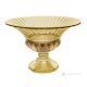 Authentic Hand Painted Centerpiece Modern Decorative Glass Top Quality.-Yellow