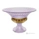 Authentic Hand Painted Centerpiece Modern Decorative Glass Premium Quality.-Pink