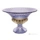 Authentic Hand Painted Centerpiece Modern Decorative Glass Premium Quality.-Purple