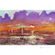 SUNRISE SALENTINA Acrylic painting on canvas modern Made in Italy 