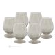 ALKIMIA Set of 6 hand painted whiskey glasses, authentic, made of premium glass.-Grey