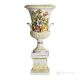 Ceramic vase decor  - Home style - Floreal chalice with pedestal