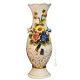 VASE Baroque style artistic ceramic with 24k gold details Made in Italy