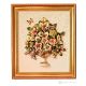 TABLEAU Wall picture ceramic decorative hanging baroque style artistic ceramic with 24k gold details Made in Italy
