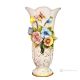 Ceramic vase decor  - Home design - Slender shape flora butterfly