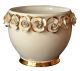 PORTAVASO cachepot planter ceramic artistic Baroque style artistic ceramic with 24k gold color Swarovski crystals