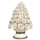 FLOWERS handmade ceramic table ornament Baroque style artistic with platinum details Made in Italy