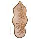 FLOWERS Wall decorative object to hang Baroque style artistic ceramic with 24k gold details Made in Italy