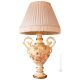 LAMP Table lamp abat-jour lampshade Baroque style artistic ceramic with 24k gold details Made in Italy