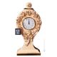 TABLE CLOCK Stand clock Baroque style artistic ceramic with 24k gold details Made in Italy