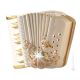 ACCORDION Wall decorative object to hang Baroque style artistic ceramic with 24k gold details Made in Italy