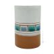 VASO TERRA ROSSA Ceramic vase handcraft handmade hand painted authentic Made in Italy from the Friuli region