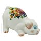 SALVADANAIO MAIALINO Pig piggy bank in ceramic handcraft handmade hand painted authentic Made in Italy from the Friuli region