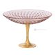 ASTRA Bowl, centerpiece gold leaf detail, superior quality glass hand painted.