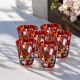 Set of 6 blown glass liquor glasses with murrine made in Murano Venice