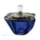 CADORO Bowl with lid, modern centerpiece, superior quality glass, hand painted.