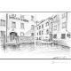 CA DOLCE - VENICE Drawing with pencil on paper modern Made in Italy 
